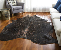 Cowhide Animal Print Area Rug – Brown & Tan, 8x10 — cowhide area rug 10