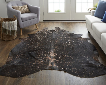 Cowhide Animal Print Area Rug – Brown & Tan, 8x10