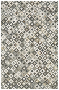 Faux Cowhide Area Rug – Black, Gray & White Animal Print — cowhide area rug 6
