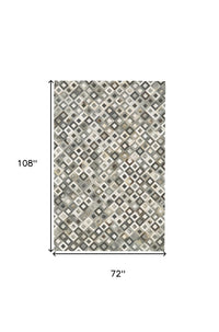 Faux Cowhide Area Rug – Black, Gray & White Animal Print — cowhide area rug 3