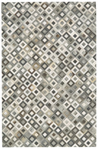 Faux Cowhide Area Rug – Black, Gray & White Animal Print — cowhide area rug 10
