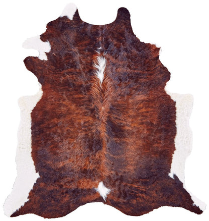 Cowhide Animal Print Rug – Brown & White Accent