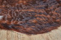 Cowhide Animal Print Rug – Brown & White Accent — cowhide area rug 5