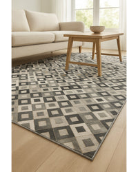 Faux Cowhide Area Rug – Black, Gray & White Animal Print in Living Room — cowhide area rug 18