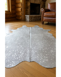 Cowhide Print Area Rug – Natural, Soft & Stylish in Cabin Living Room — cowhide area rug 206