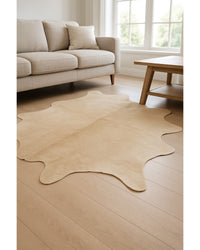 Natural Cowhide Area Rug – Warmth & Modern Style in Living Room — cowhide area rug 5