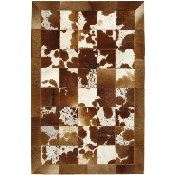 Madisons Brown Patchwork Cowhide Rug