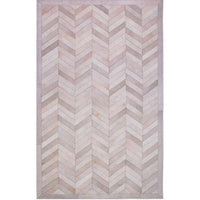 Poshrug Grey Chevron Cowhide Rug — cowhide area rug 1