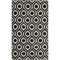 Madisons Black & White Geometric Patchwork Cowhide Rug — cowhide patchwork area rug 1