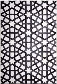 Poshrug Black White Stars Cowhide Rug — cowhide area rug 1