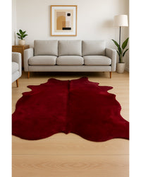 Brown Cowhide Area Rug – Modern Textured Accent in Living Room — cowhide area rug 34