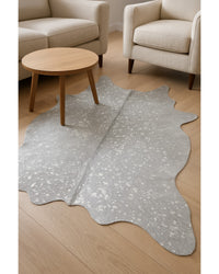 Cowhide Print Area Rug – Natural, Soft & Stylish in Living Room — cowhide area rug 208
