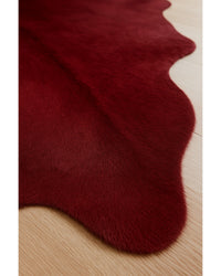 Brown Cowhide Area Rug – Modern Textured Accent Hide Detail Close-Up — cowhide area rug 35