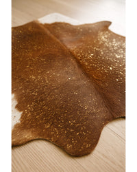 Brown Cowhide Area Rug – Soft, Modern Statement Decor Hide Detail Close-Up — cowhide area rug 10