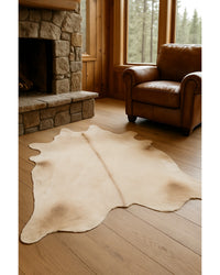 Natural Cowhide Rug – Handmade Luxury Area Accent in Cabin Living Room — cowhide area rug 39