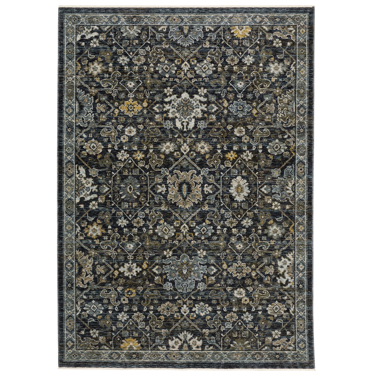 Aberdeen Blue Light Blue Traditional Oriental Indoor Rug