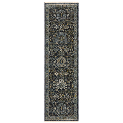 Aberdeen Blue Light Blue Traditional Oriental Indoor Rug