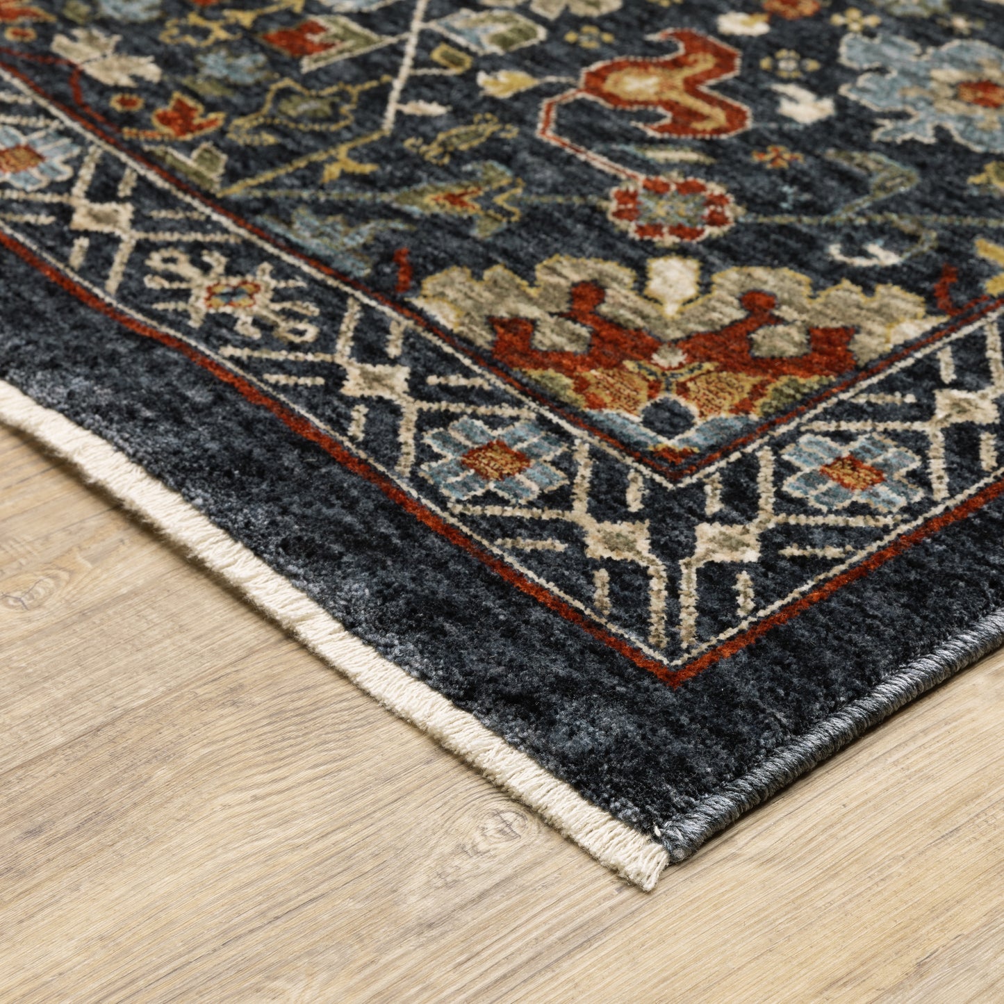 Aberdeen Blue Multi Traditional Traditional Indoor Rug