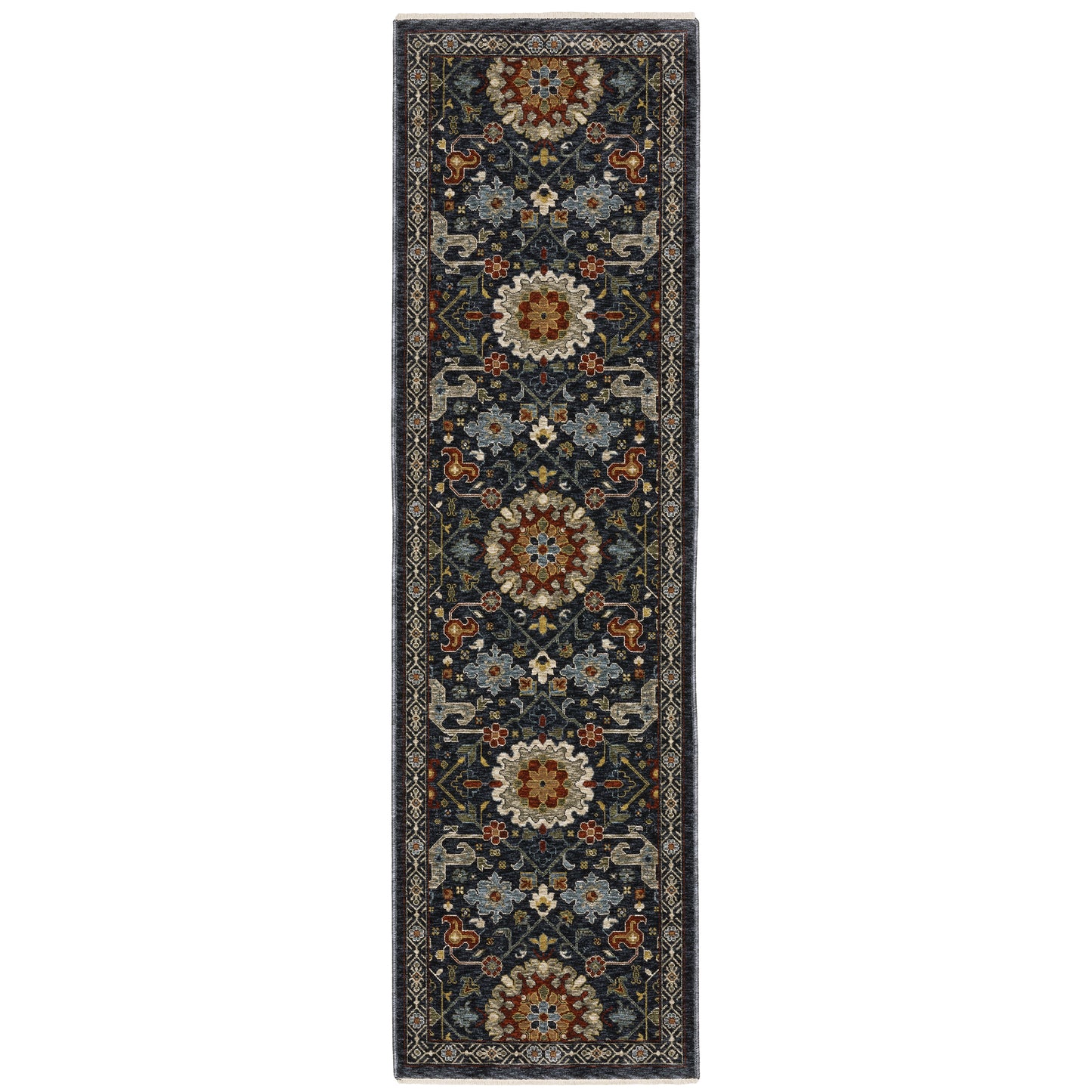 Aberdeen Blue Multi Traditional Traditional Indoor Rug