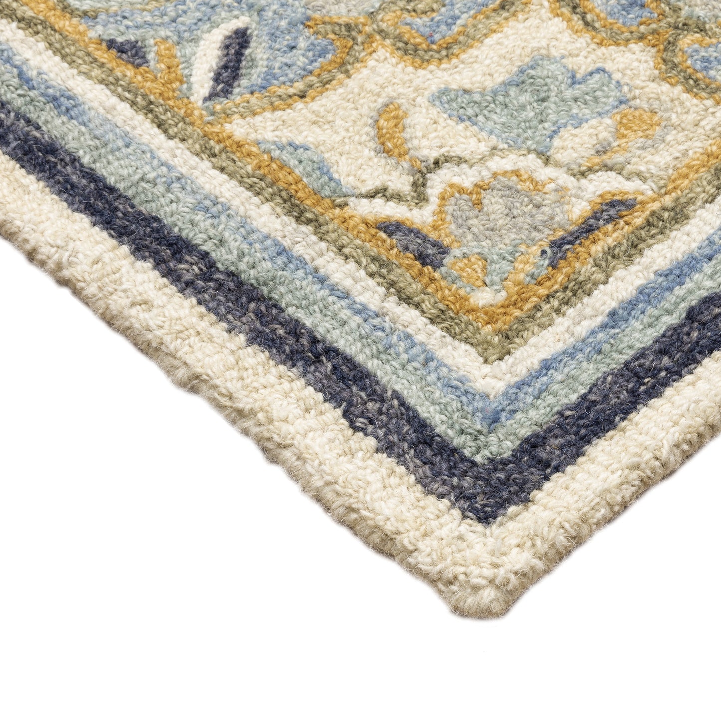 Alfresco Blue Ivory Traditional Oriental Indoor Rug