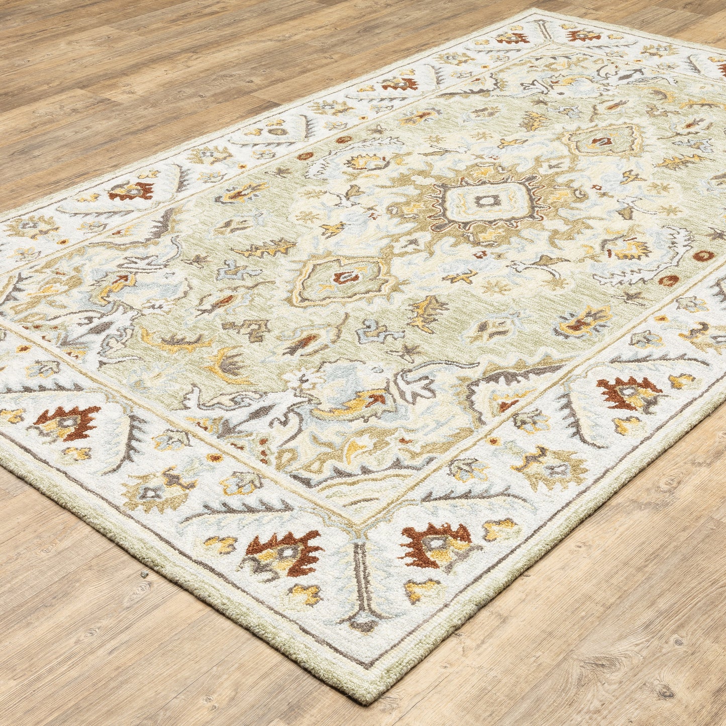 Alfresco Ivory Beige Traditional Oriental Indoor Rug