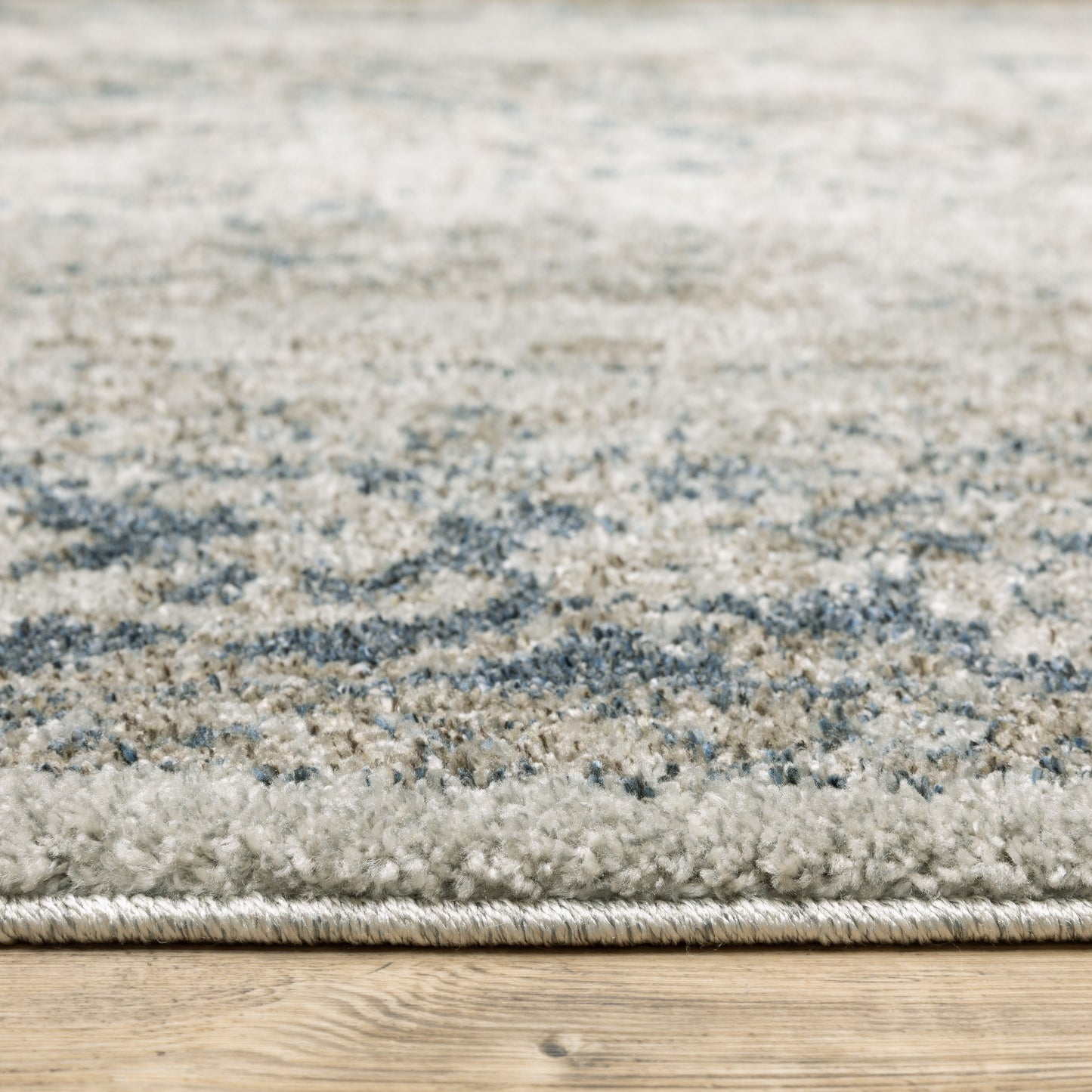 Alton Gray Blue Traditional Medallion Indoor Rug