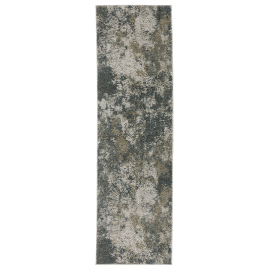 Alton Teal Grey Modern & Contemporary Abstract Indoor Rug