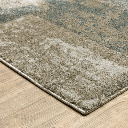 Alton Teal Grey Modern & Contemporary Global Indoor Rug