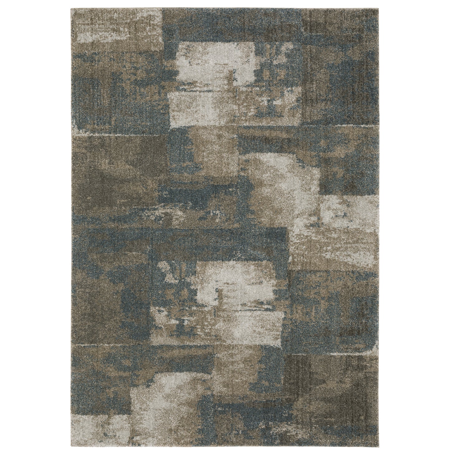 Alton Teal Grey Modern & Contemporary Global Indoor Rug