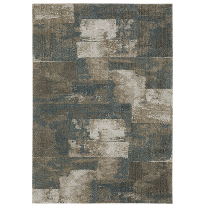 Alton Teal Grey Modern & Contemporary Global Indoor Rug