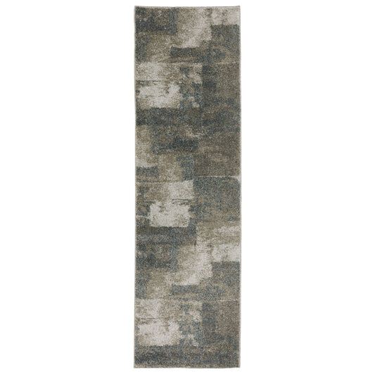 Alton Teal Grey Modern & Contemporary Global Indoor Rug