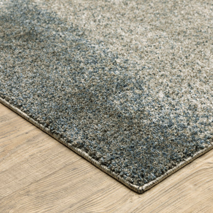 Alton Grey Teal Industrial Abstract Indoor Rug