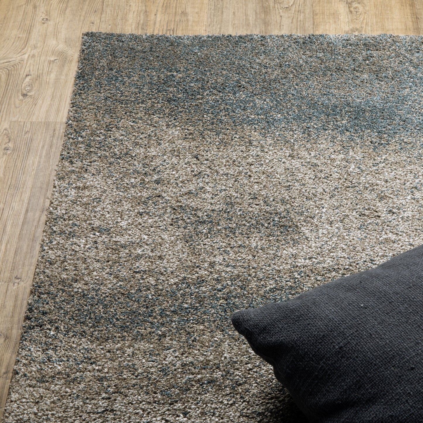 Alton Grey Teal Industrial Abstract Indoor Rug