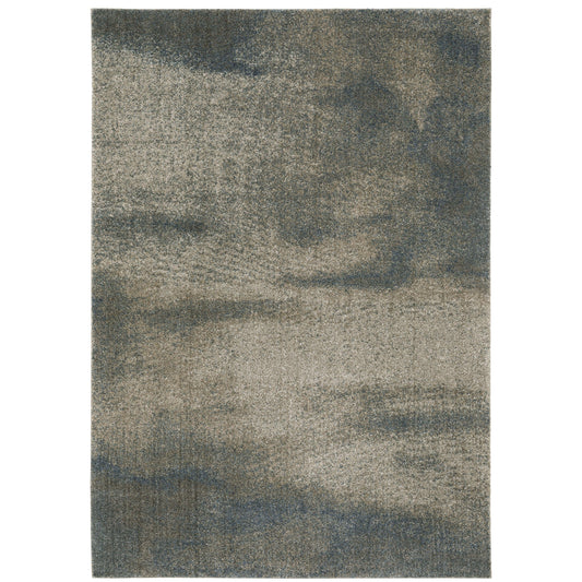 Alton Grey Teal Industrial Abstract Indoor Rug