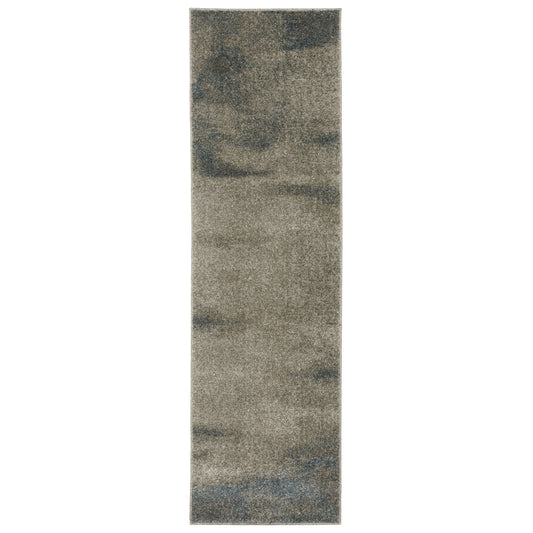 Alton Grey Teal Industrial Abstract Indoor Rug