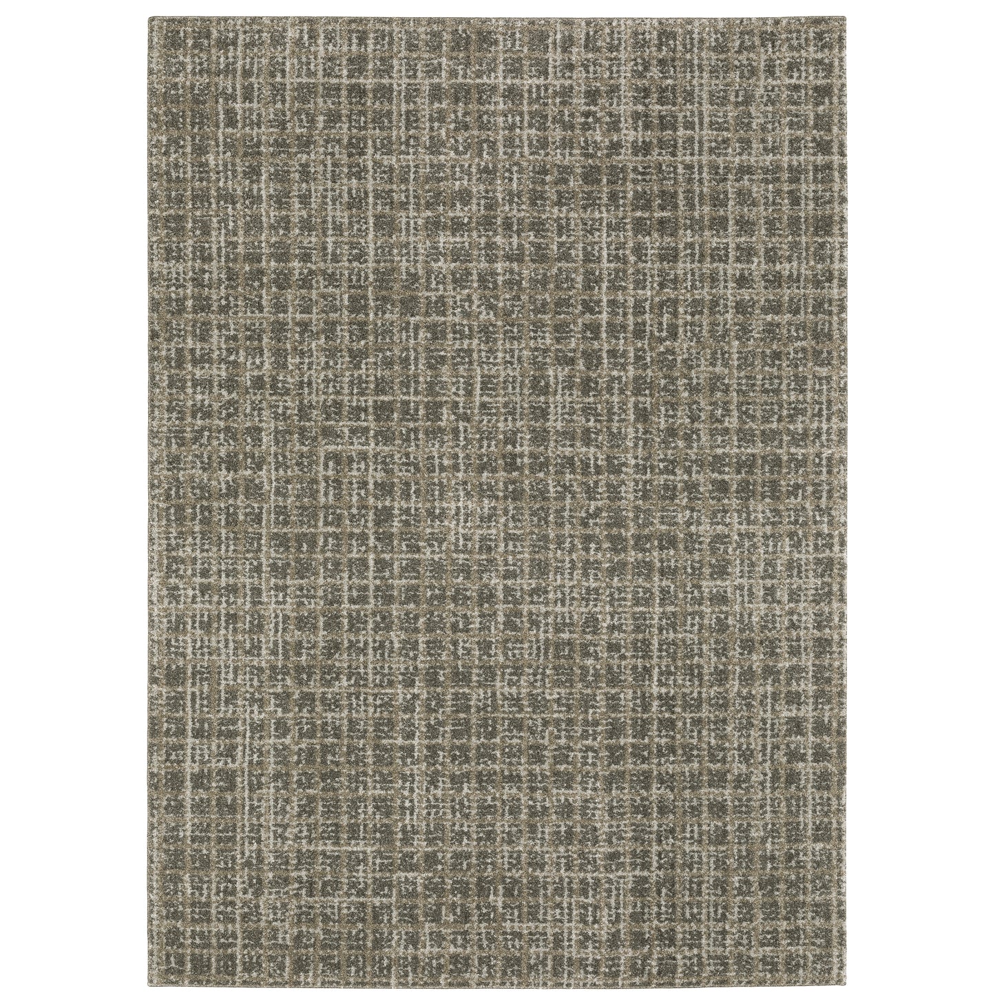 Alton Grey Beige Modern & Contemporary Plaid Indoor Rug