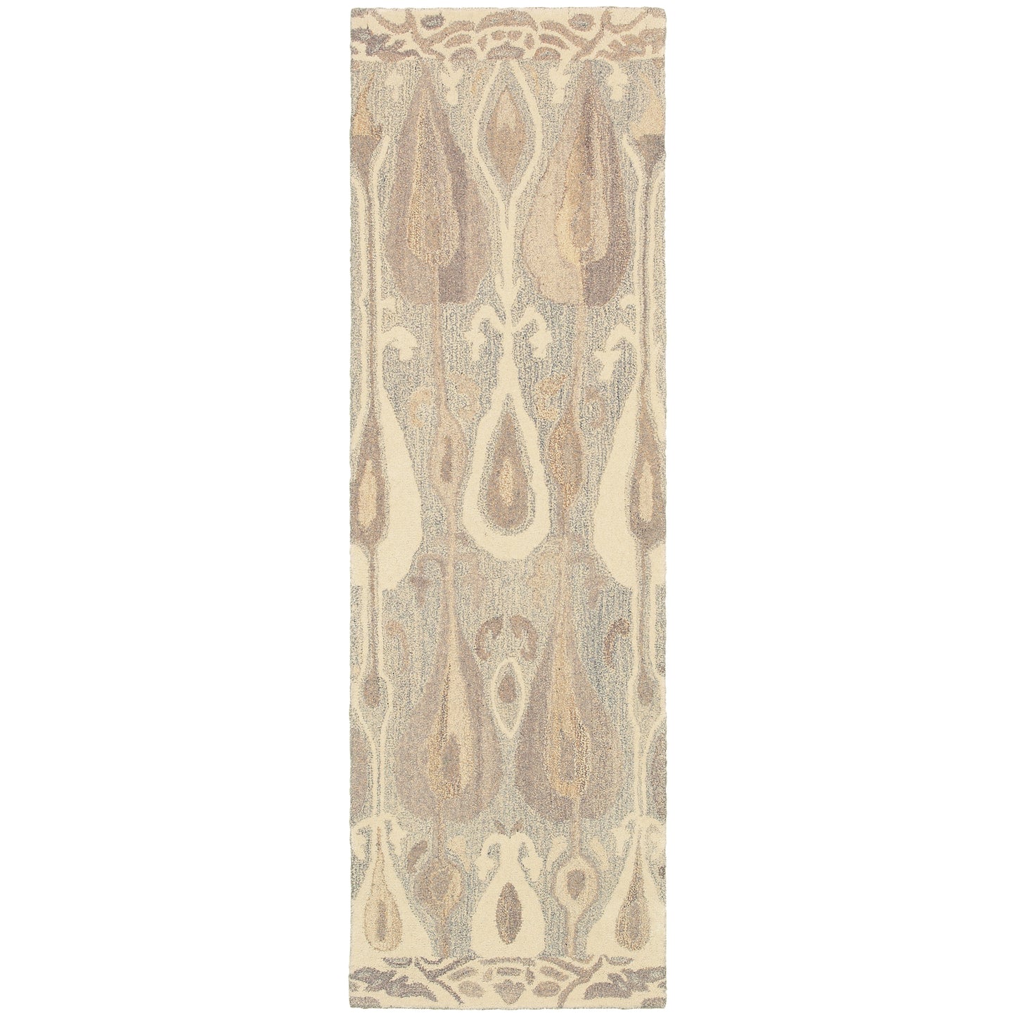 Anastasia Grey Beige Bohemian Abstract Indoor Rug