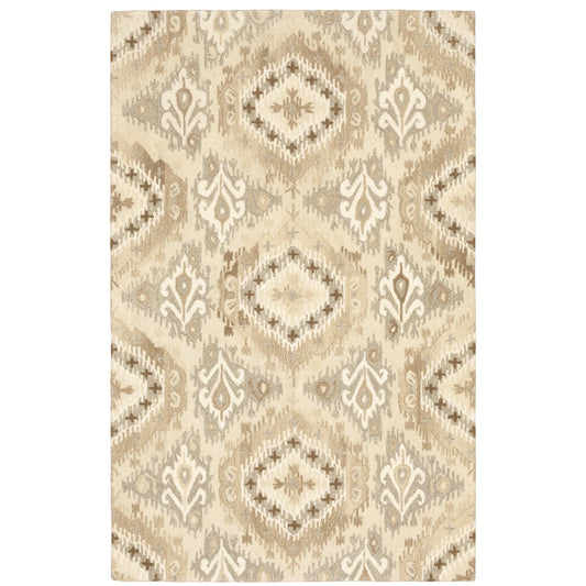 Anastasia Beige Ivory Global Abstract Indoor Rug