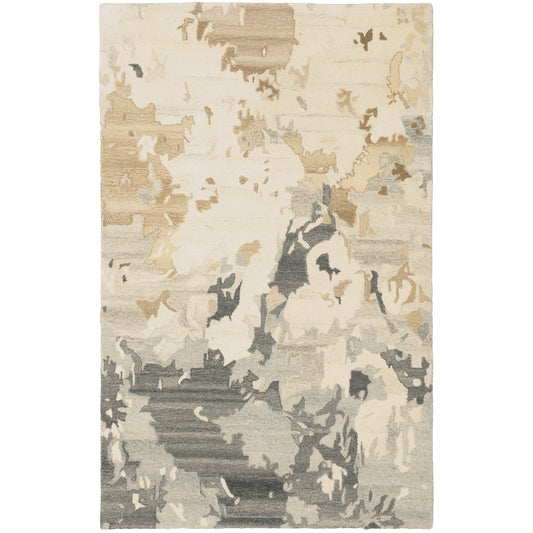 Anastasia Beige Charcoal Modern & Contemporary Abstract Indoor Rug