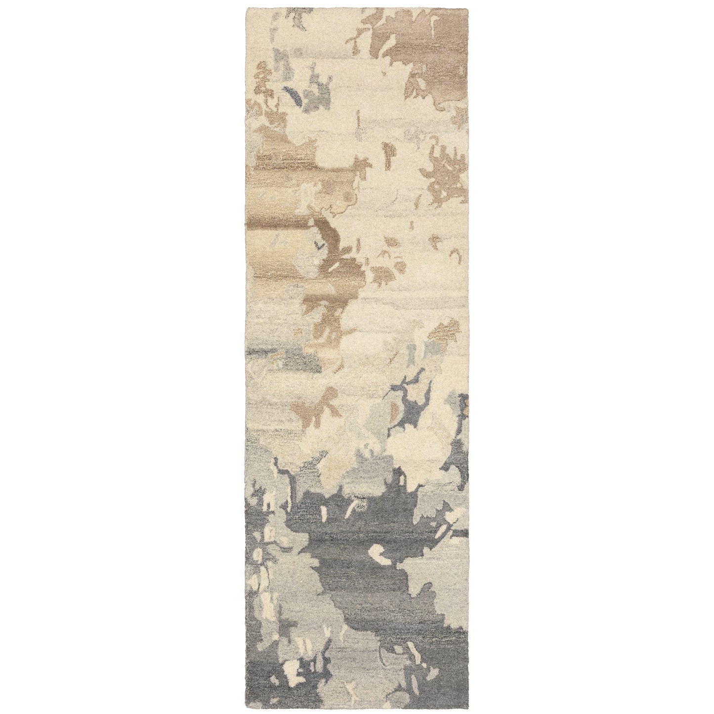 Anastasia Beige Charcoal Modern & Contemporary Abstract Indoor Rug