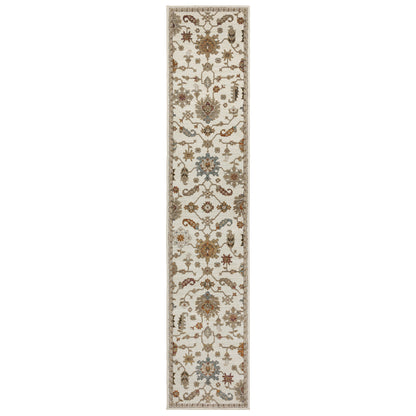 Andorra Ivory Multi Traditional Oriental Indoor Rug