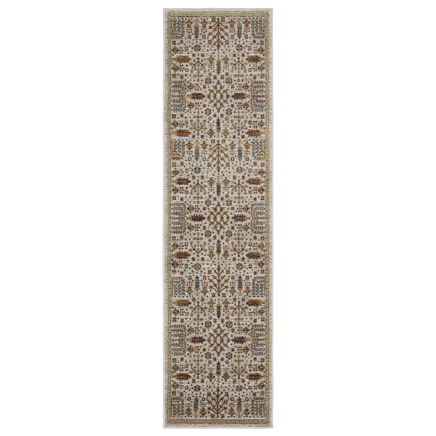 Andorra Ivory Gold Bohemian Oriental Indoor Rug