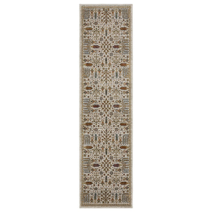 Andorra Ivory Gold Bohemian Oriental Indoor Rug