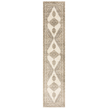 Andorra Beige Ivory Traditional Oriental Indoor Rug