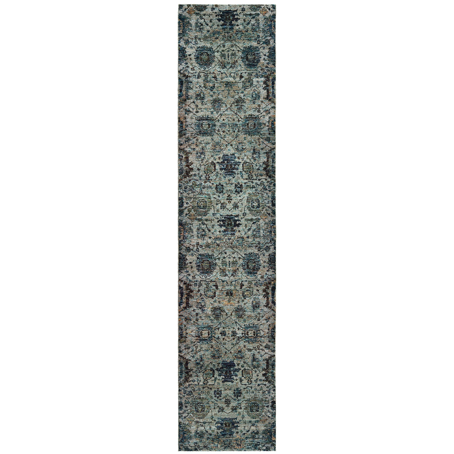 Andorra Blue Navy Traditional Oriental Indoor Rug