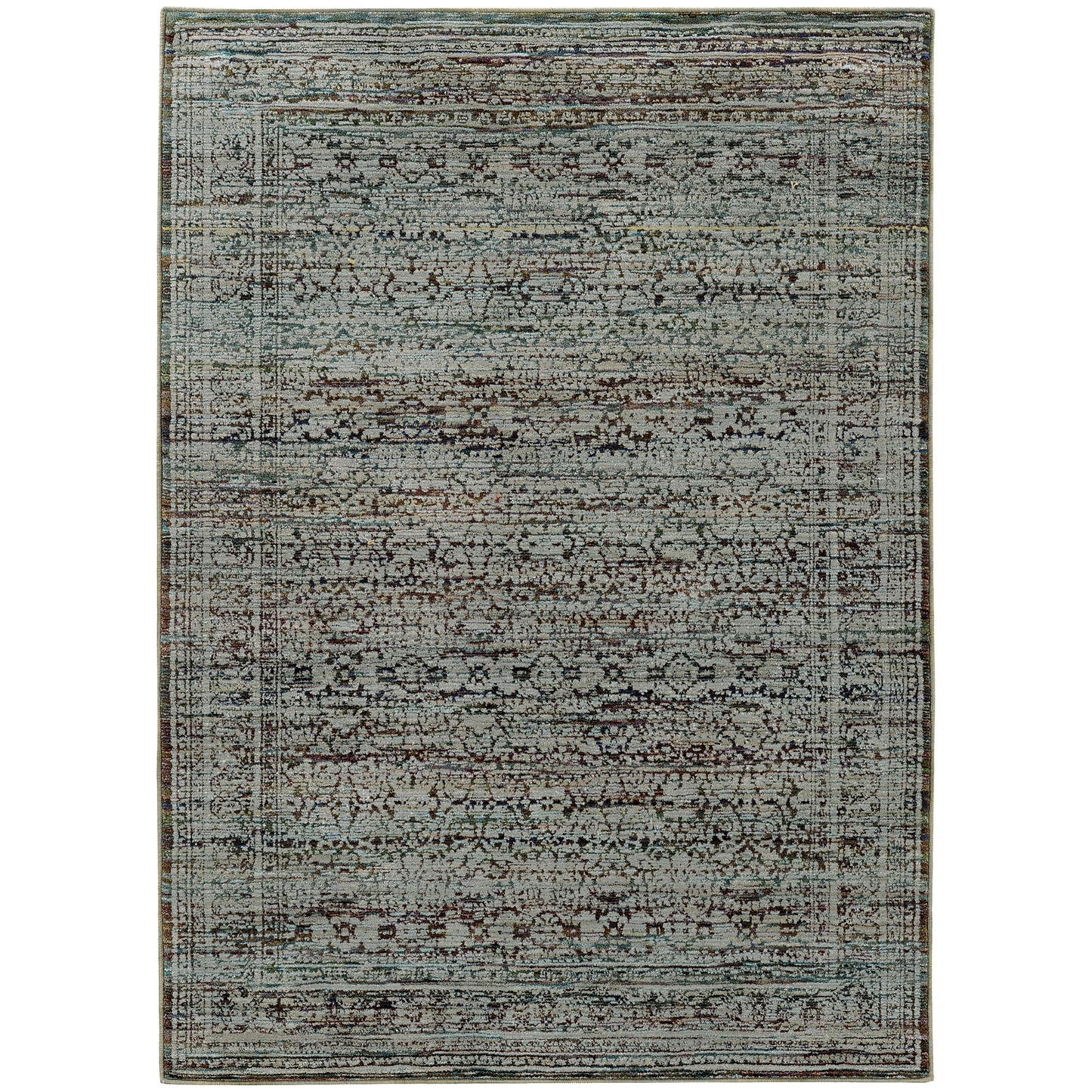 Andorra Blue Purple Traditional Oriental Indoor Rug