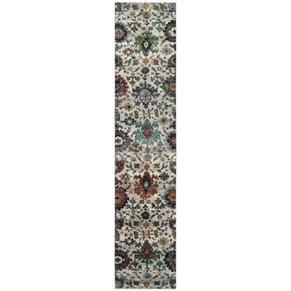 Andorra Stone Multi Traditional Oriental Indoor Rug