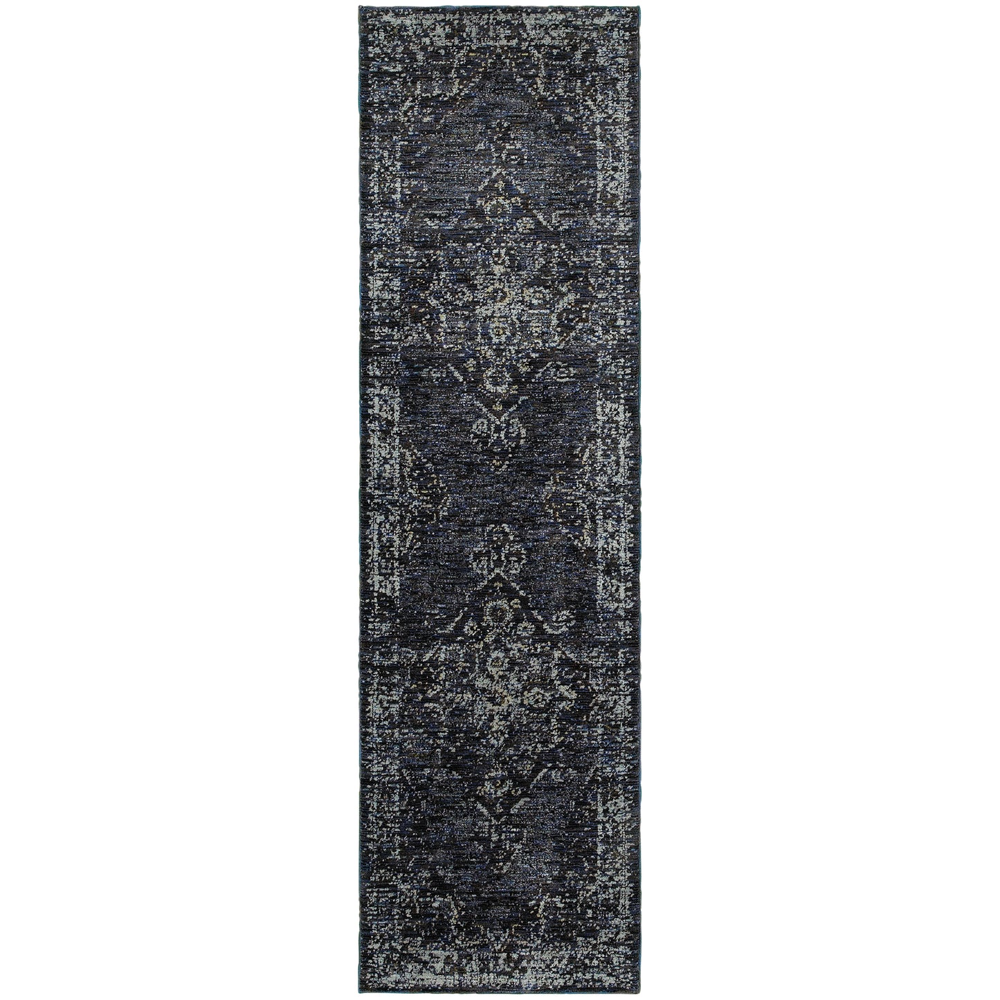 Andorra Blue Light Blue Traditional Oriental Indoor Rug