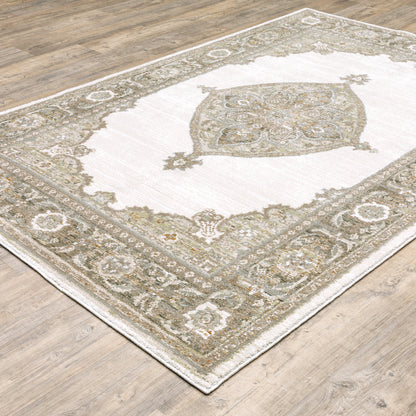 Andorra Beige Tan Traditional Oriental Indoor Rug