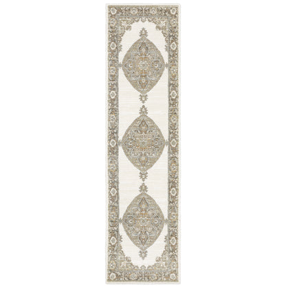 Andorra Beige Tan Traditional Oriental Indoor Rug